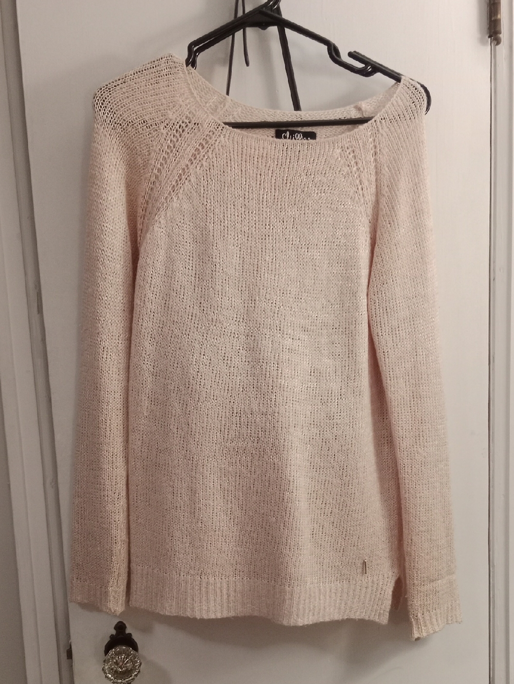 Light Pink Crewneck Knit Sweater - Soft Everyday Pullover